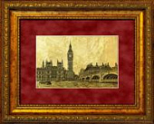 Картина на сусальном золоте «Лондон, Биг Бен»