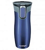 Термокружка Contigo West Loop 2.0, синяя глянец, 0,47л, 306295 Термокружка Contigo West Loop 2.0, синяя глянец, 0,47л, 306295
