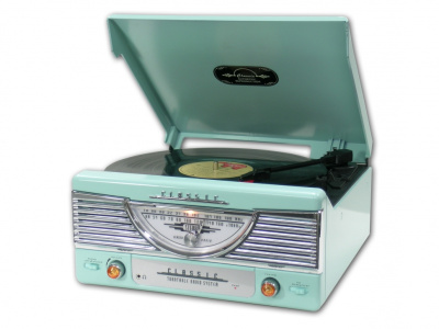 Ретро-проигрыватель Playbox Chicago (Goldsound) PB-103, бирюзовый Ретро-проигрыватель Playbox Chicago (Goldsound) PB-103, бирюзовый