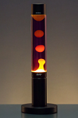 Лава лампа Amperia Slim Black Оранжевая/Фиолетовая (39 см)