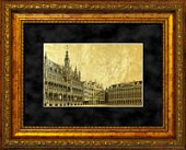 Картина на сусальном золоте «Брюссель, Гран Плас»
