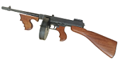 Макет. Пистолет-пулемет Томпсона M1928, гангстерская версия (США, 1928 г.) Макет. Пистолет-пулемет Томпсона M1928, гангстерская версия (США, 1928 г.)