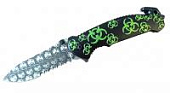 Нож Z-Hunter Spring складной, черно-зеленый Biohazard, ZB-052BKG Нож Z-Hunter Spring складной, черно-зеленый Biohazard, ZB-052BKG