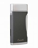 Зажигалка Caseti сигарная турбо (двойное пламя), серая, CA583-4 Зажигалка Caseti сигарная турбо (двойное пламя), серая, CA583-4