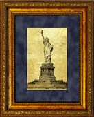 Картина на сусальном золоте «Нью-Йорк, статуя Свободы»