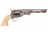 Макет. Револьвер морского офицера "Colt 1851 Navy" (США, 1851 г.), рукоять под кость Макет. Револьвер морского офицера "Colt 1851 Navy" (США, 1851 г.), рукоять под кость