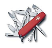 Нож перочинный VICTORINOX Deluxe Tinker, 91 мм, 17 функций, красный Нож перочинный VICTORINOX Deluxe Tinker, 91 мм, 17 функций, красный