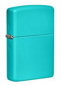 Зажигалка ZIPPO Classic с покрытием Flat Turquoise, латунь/сталь, бирюзовая, глянцевая, 38x13x57 мм Зажигалка ZIPPO Classic с покрытием Flat Turquoise, латунь/сталь, бирюзовая, глянцевая, 38x13x57 мм