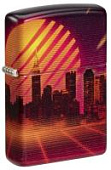 Зажигалка ZIPPO Cyber City с покрытием 540 Matte, латунь/сталь, оранжевая 38x13x57 мм Зажигалка ZIPPO Cyber City с покрытием 540 Matte, латунь/сталь, оранжевая 38x13x57 мм