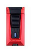 Зажигалка сигарная Colibri Stealth (тройное пламя), красный металлик Зажигалка сигарная Colibri Stealth (тройное пламя), красный металлик