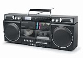 Музыкальный центр Muse Boombox, FM-радио, CD / MP3, магнитофон, USB / micro-SD, Bt, темный Музыкальный центр Muse Boombox, FM-радио, CD / MP3, магнитофон, USB / micro-SD, Bt, темный