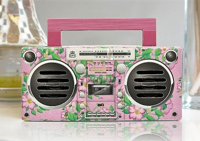 Радиоприемник GPO Bronx  с Bluetooth колонкой, стерео, розовый