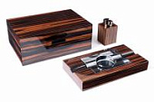 Настольный набор сигарных аксессуаров Gentili, SET-SVH09-Incavo Настольный набор сигарных аксессуаров Gentili, SET-SVH09-Incavo