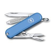 Нож-брелок VICTORINOX Classic SD Colors "Summer Rain", 58 мм, 7 функций, голубой Нож-брелок VICTORINOX Classic SD Colors "Summer Rain", 58 мм, 7 функций, голубой