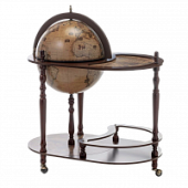 Глобус-бар напольный со столиком "New World", d=42 см (современная карта мира на английском языке)