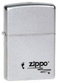 Зажигалка ZIPPO Footprints, с покрытием Satin Chrome™, латунь/сталь, серебристая, 38x13x57 мм Зажигалка ZIPPO Footprints, с покрытием Satin Chrome™, латунь/сталь, серебристая, 38x13x57 мм