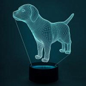 3D ночник Собака 3D ночник Собака