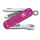 Нож-брелок VICTORINOX Classic SD Alox Colors "Flamingo Party", 58 мм, 5 функций, лиловый Нож-брелок VICTORINOX Classic SD Alox Colors "Flamingo Party", 58 мм, 5 функций, лиловый