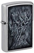 Зажигалка ZIPPO Evil Tree с покрытием Street Chrome, латунь/сталь, серебристая, 38x13x57 мм Зажигалка ZIPPO Evil Tree с покрытием Street Chrome, латунь/сталь, серебристая, 38x13x57 мм