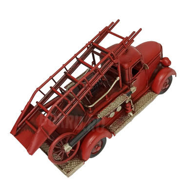 Декоративная модель пожарного автомобиля с телескопической лестницей
