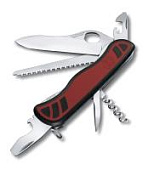 Нож перочинный VICTORINOX Forester, 111 мм, 10 функций, с фиксатором лезвия, красный с чёрным Нож перочинный VICTORINOX Forester, 111 мм, 10 функций, с фиксатором лезвия, красный с чёрным
