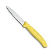 Нож Victorinox для очистки овощей, лезвие 8 см волнистое, желтый Нож Victorinox для очистки овощей, лезвие 8 см волнистое, желтый
