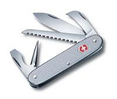 Нож перочинный VICTORINOX Pioneer, 93 мм, 7 функций, алюминиевая рукоять, серебристый Нож перочинный VICTORINOX Pioneer, 93 мм, 7 функций, алюминиевая рукоять, серебристый