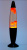 Лава-лампа 35см Black, Оранжевая/Прозрачная (Воск)