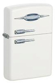 Зажигалка ZIPPO Retro Fridge Design с покрытием White Matte, латунь/сталь, серебристая, 38x13x57 мм Зажигалка ZIPPO Retro Fridge Design с покрытием White Matte, латунь/сталь, серебристая, 38x13x57 мм
