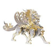 Конструктор 3D металлический "Пиксиу - крылатый лев" GOLD Plus Cyberpunk DIY