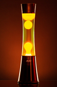 Лава лампа Amperia Grace Copper Оранжевая/Желтая (39 см)