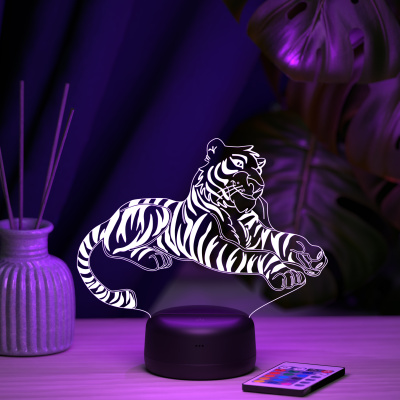 3D ночник Тигр 3D ночник Тигр