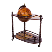 Глобус-бар напольный со столиком "Огненная земля", d=33 см