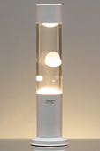 Лава лампа Amperia Tube White Белая/Прозрачная (39 см)
