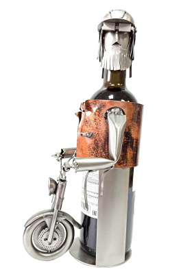 Фигурка HINZ&KUNST Байкер, держатель - украшение для бутылки, арт.6035