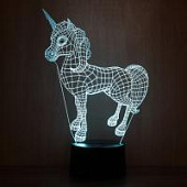 3D ночник Единорог 3D ночник Единорог