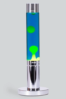 Лава лампа Amperia Slim Желтая/Синяя (39 см) Chrome