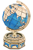Механический деревянный конструктор Robotime - Глобус с секретным ящиком (The Globe)