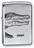 Зажигалка ZIPPO Alligator, с покрытием Brushed Chrome, латунь/сталь, серебристая, 38x13x57 мм Зажигалка ZIPPO Alligator, с покрытием Brushed Chrome, латунь/сталь, серебристая, 38x13x57 мм