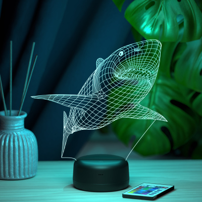 3D ночник Акула 3D ночник Акула