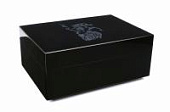 Хьюмидор Gentili Fumatore Argento на 50 сигар, Черный лак Хьюмидор Gentili Fumatore Argento на 50 сигар, Черный лак