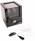 Шкатулка LuxeWood для подзавода 2-х часов арт.LW033-11-9, черная Шкатулка LuxeWood для подзавода 2-х часов арт.LW033-11-9, черная