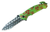 Нож Z-Hunter Spring складной, зеленый Biohazard, ZB-052GNR Нож Z-Hunter Spring складной, зеленый Biohazard, ZB-052GNR