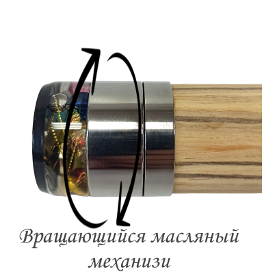 Калейдоскоп масляный вращающийся, арт.2-13, шпон