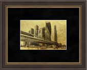 Картина на сусальном золоте «Москва-Сити» Картина на сусальном золоте «Москва-Сити»