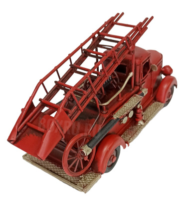 Декоративная модель пожарного автомобиля с телескопической лестницей