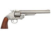 Макет. Револьвер Smith & Wesson Schofield ("Смит и Вессон Скофилд") CAL.45 (США, 1869 г.), никель Макет. Револьвер Smith & Wesson Schofield ("Смит и Вессон Скофилд") CAL.45 (США, 1869 г.), никель