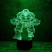 3D ночник Халк 3D ночник Халк