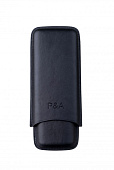 Чехол PA на 2 сигары Cohiba Behike 56 (диаметром до 24 мм), кожа, черный, T1351