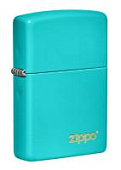 Зажигалка ZIPPO Classic с покрытием Flat Turquoise, латунь/сталь, бирюзовая, глянцевая, 38x13x57 мм Зажигалка ZIPPO Classic с покрытием Flat Turquoise, латунь/сталь, бирюзовая, глянцевая, 38x13x57 мм